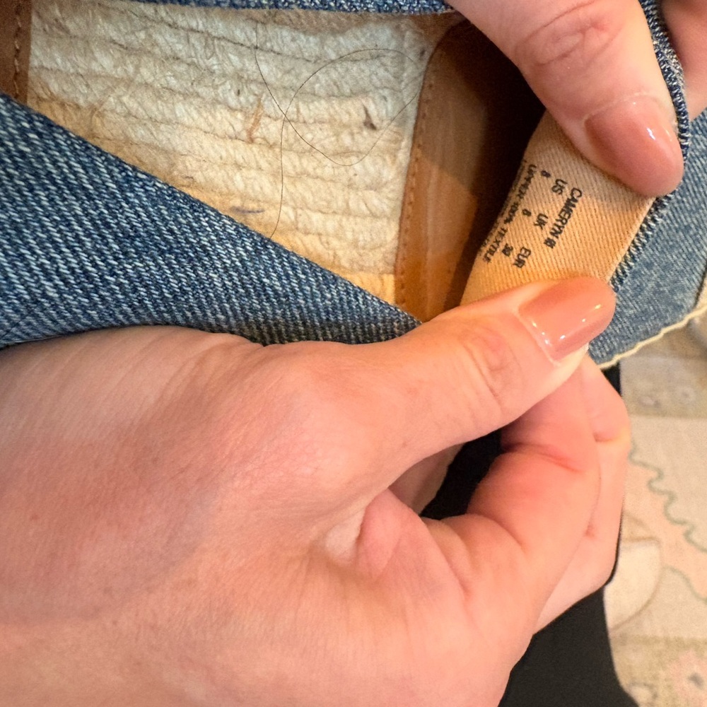 Lauren Ralph Lauren Denim Blue Espadrille Flats - Picture 5 of 5